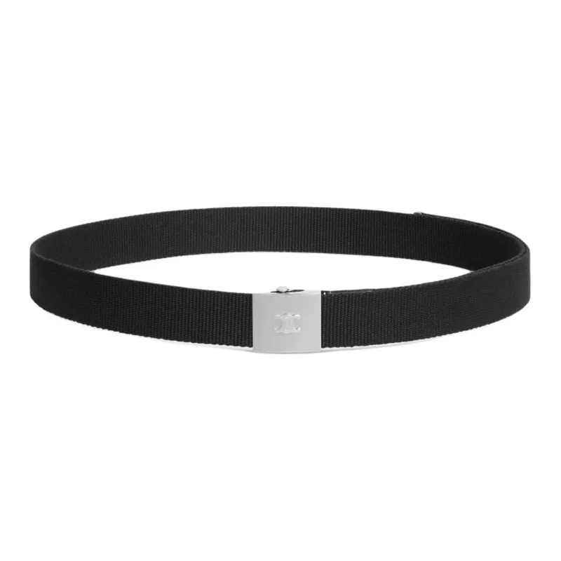 CELINE Large Skater Logo Engraved Belt-0