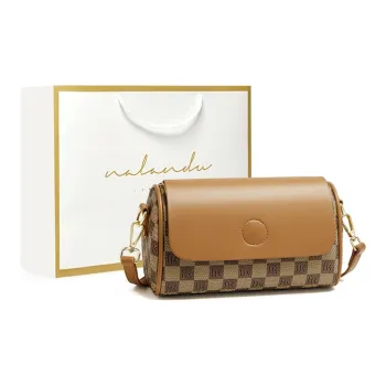 Narandu PVC And Synthetic Leather Commuter Bag Women's Crossbody Bag Shoulder Bag Small Size Women's Khaki