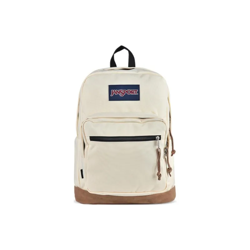 JanSport Polyester Backpack Regular Unisex Ecru-0