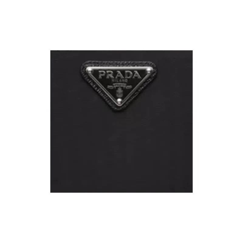 PRADA Recycled Nylon Wallet Small Size Men's Black-4