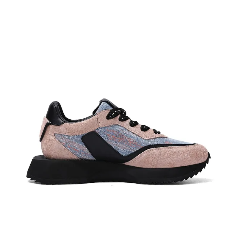 Wdg Cushioning Anti Slip And Wear Resistant Balance Height Increasing Low Top Chunky Sneakers Unisex-1