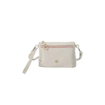 LEFF Fabric One Shoulder Crossbody Handheld Bag Small Size Women's Milk Tea Apricot
