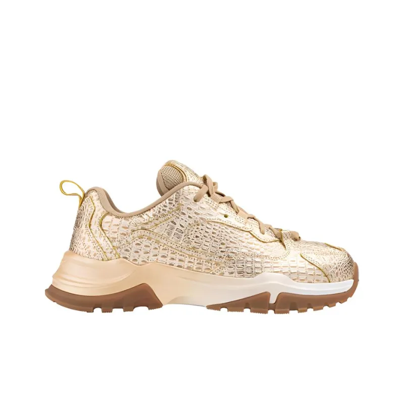 Discovery Expedition Cushioning Anti-Slip And Wear-Resistant Low-Top Chunky Sneakers Men's Gold-1