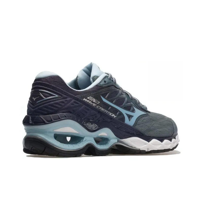 Mizuno Women's Wave Creation 20 'Graphite Cool Blue'-1