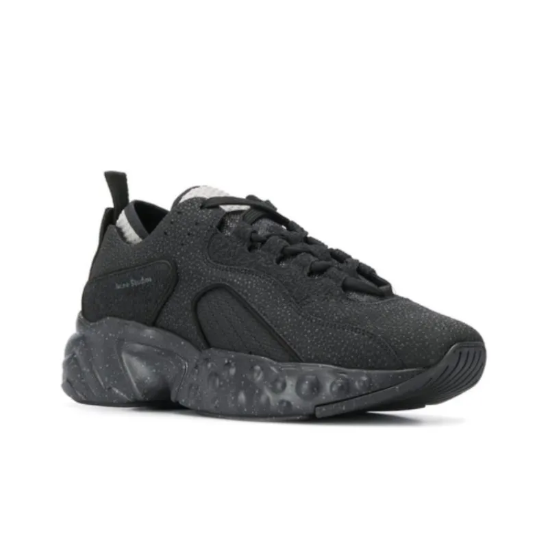 Acne Studios Rockaway Mid Top Casual Shoes Men's Black-2