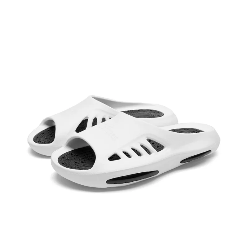 Cabbeen EVA Cut-Out Quick Dry Slide Slippers Men's White-2
