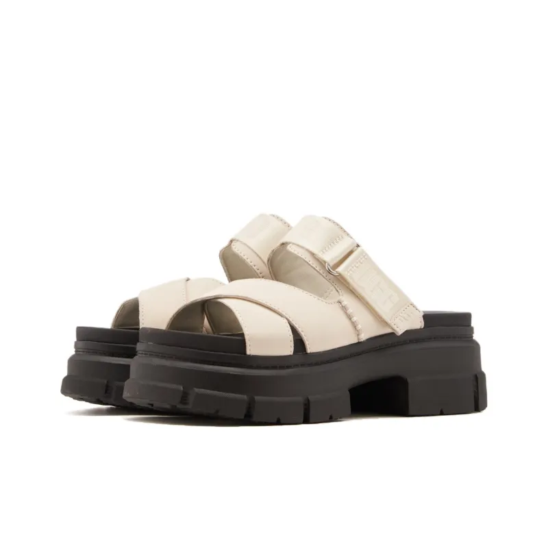 UGG 70mm Crossover-strap Leather Slides-2