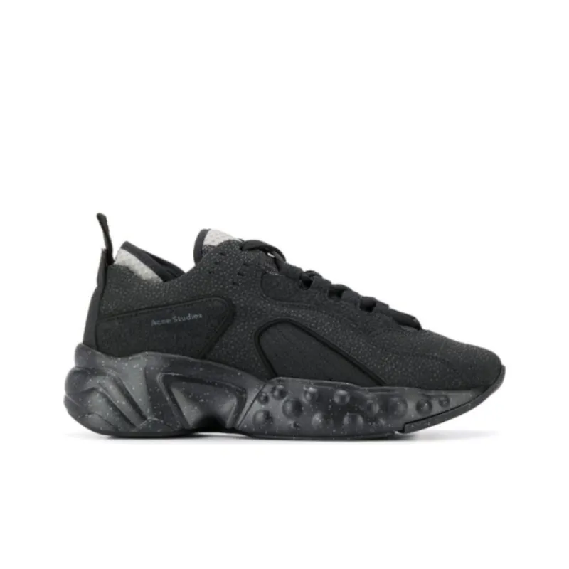 Acne Studios Rockaway Mid Top Casual Shoes Men's Black-1