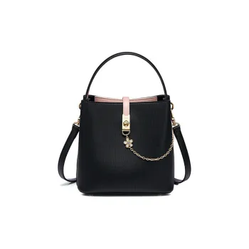 JUST STAR Synthetic Leather Crossbody One Shoulder Handbag Regular Women's Black