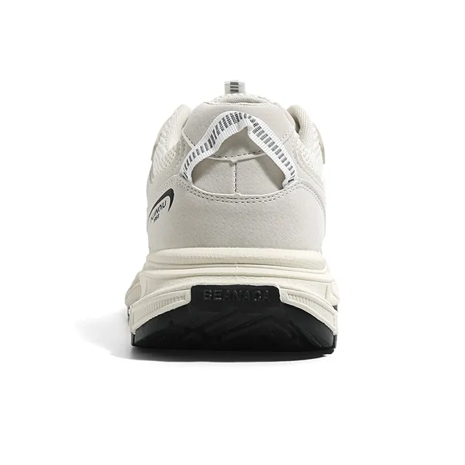 HUANQIU Shock Absorbers Slip Resistant Breathable Low Top Chunky Sneakers Men's-4