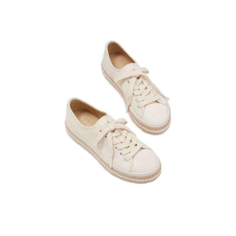 Kate Spade Low-Top Skateboard Shoes Women's Beige-4