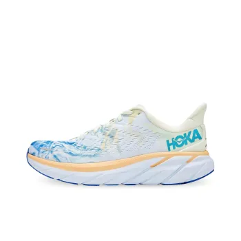 HOKA ONE ONE Clifton 8 Wide 'White Blue' Women's