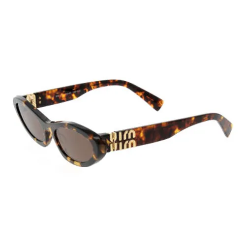 miu lige miu lige Irregular Shape Sunglasses Women's Tortoiseshell