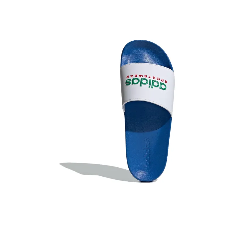 Adidas Adilette Shower Slides Bright Royal Cloud White Team Green-4