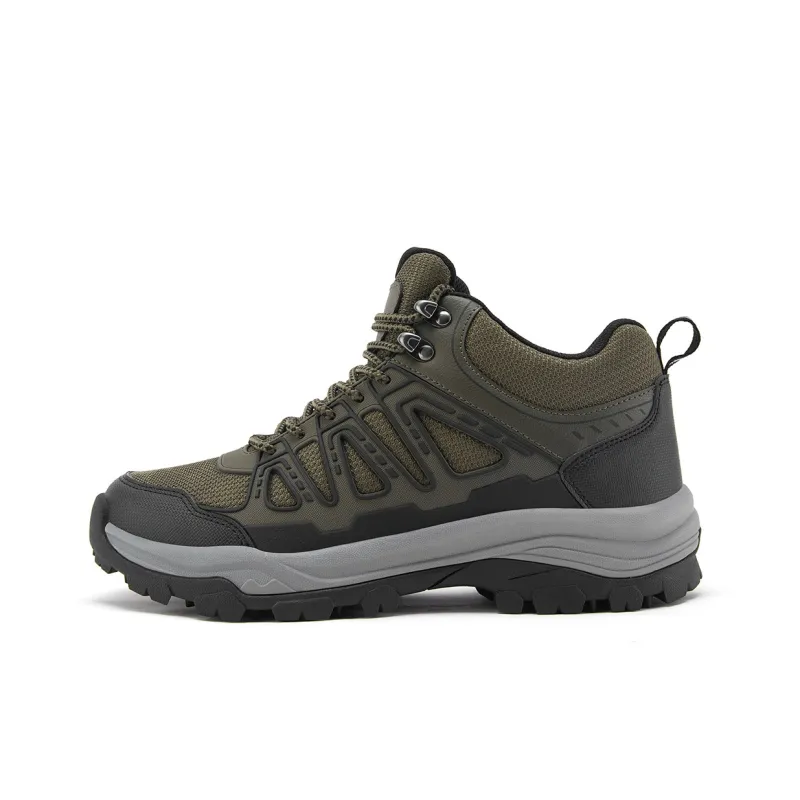 WALKSOUL Hiking / Trekking Shoes Men Mid Top Green-12