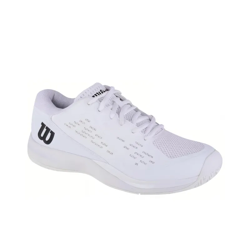 Wilson Rush Pro Cushioned Slip Resistant Low Top Tennis Shoes Men's White Black-1