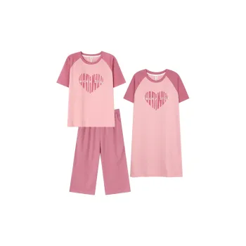 Follow The United States Pajama Set Women's Fuchsia