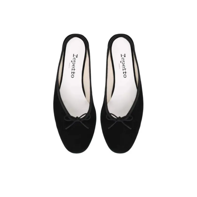 Repetto Closed Toe Slippers 3cm Women's Black-3