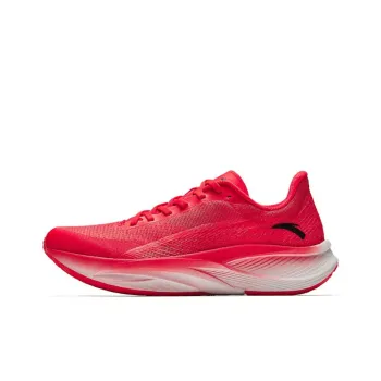 Anta Cushioning Wear Resistant Low Top Marathon Running Shoes Men's Red