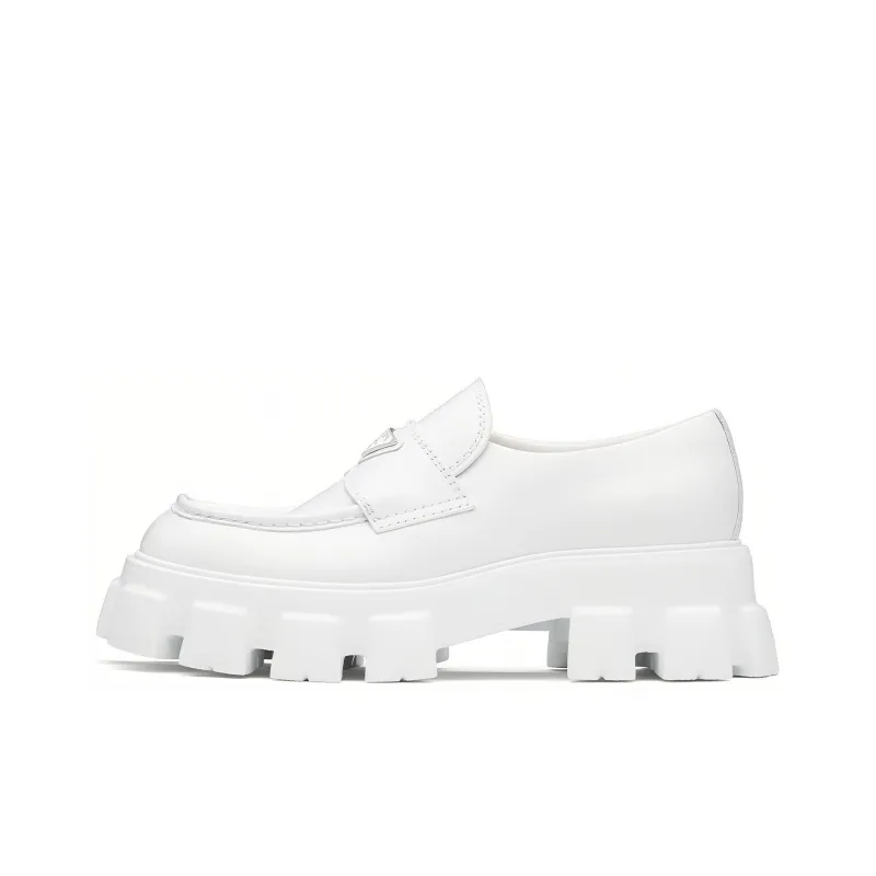 PRADA Monolith Women's Casual Shoes Men's White-0
