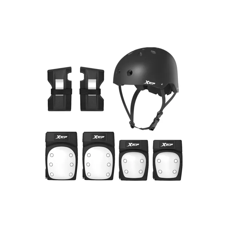 XTEP Skateboard Protective Gears Helmet Knee Pads Elbow Pads Hand Guards EVA EPS Unisex-6