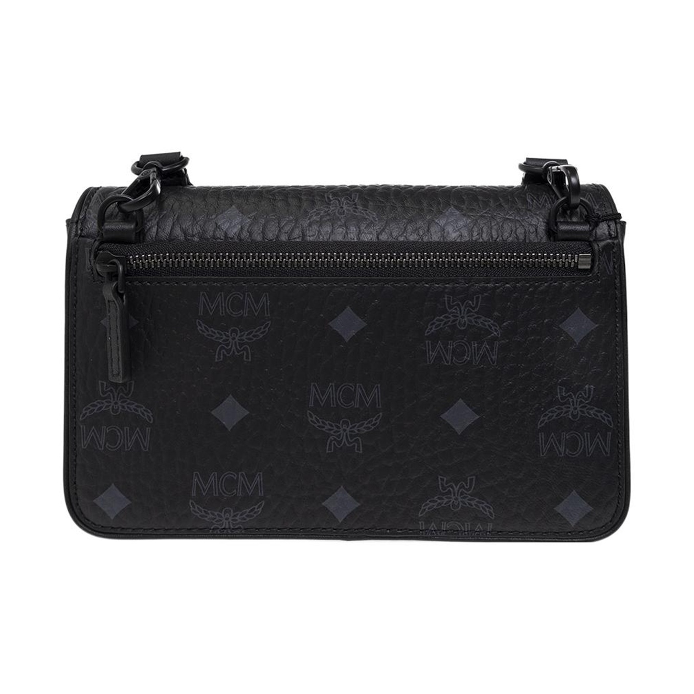 MCM Coated Canvas With Leather Trim Shoulder Bag Crossbody