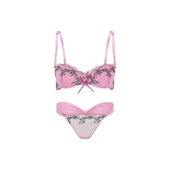 Victoria's Secret PINK Adore Me Sophy Be Bra Ad Py St In Od Bt/OB Underwear Set Women's Purple