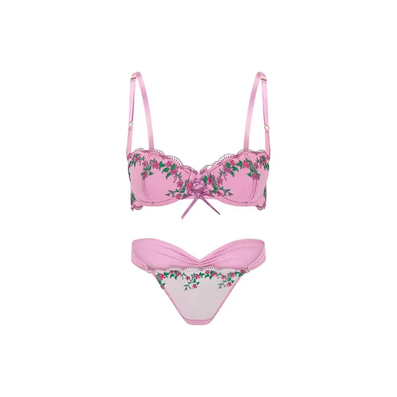 Victoria's Secret PINK Adore Me Sophy Be Bra Ad Py St In Od Bt/OB Underwear Set Women's Purple-0