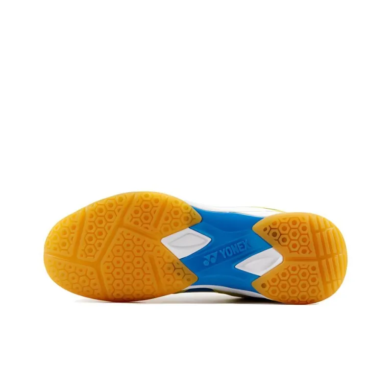 YONEX Cushioned Slip Resistant Low Top Badminton Shoes Unisex Yellow Blue-4