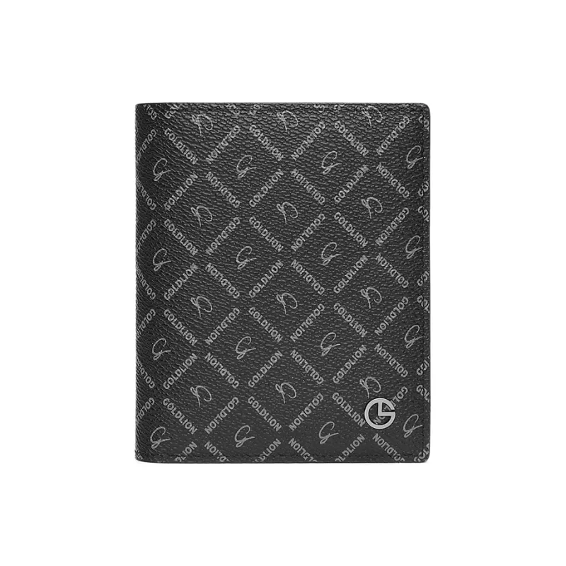 GOLDLION PVC Wallet Men's Black-4