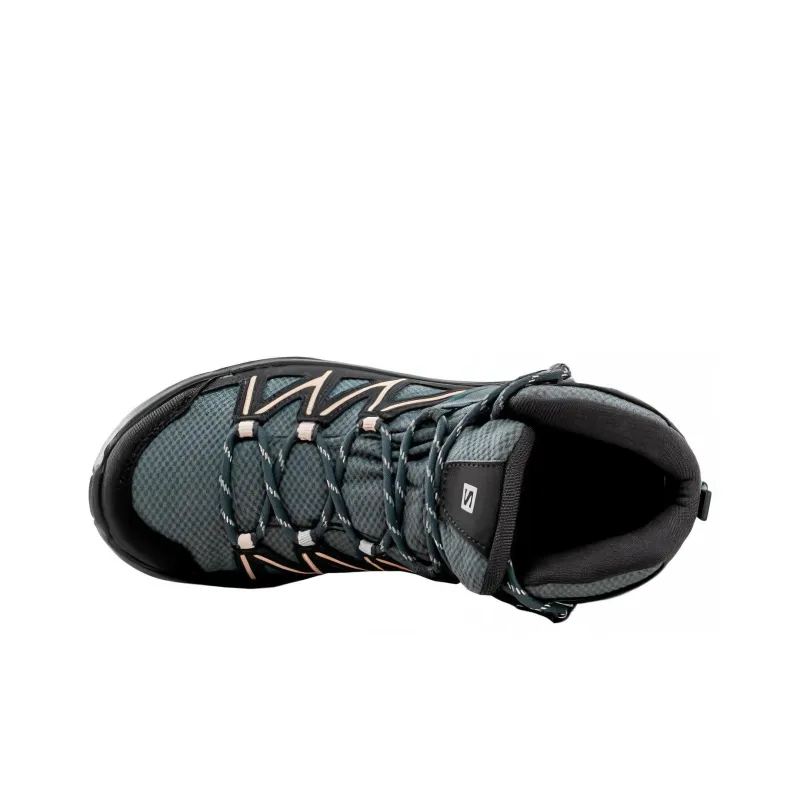 SALOMON Cushioning, Wear Resistant High Top Hiking Shoes Women's Black-2