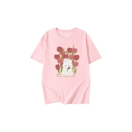 EOEI T-Shirts Women's Pink
