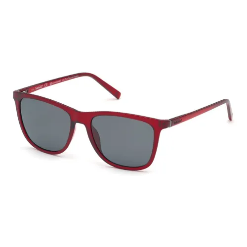 Timberland Injection Molding Rectangular Sunglasses Men's Red