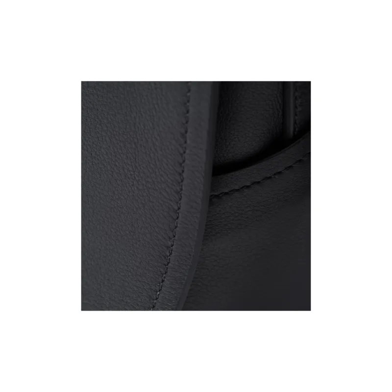PRADA Leather Crossbody Bag Shoulder Bag Men's Black-4