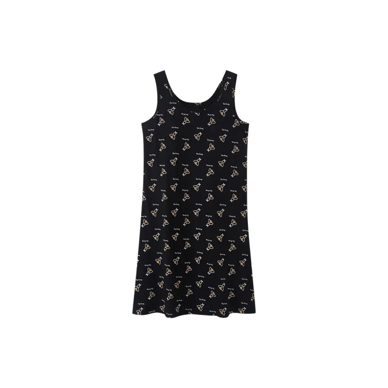 The Story Of The Flower Season Nightgown Women's Black-0