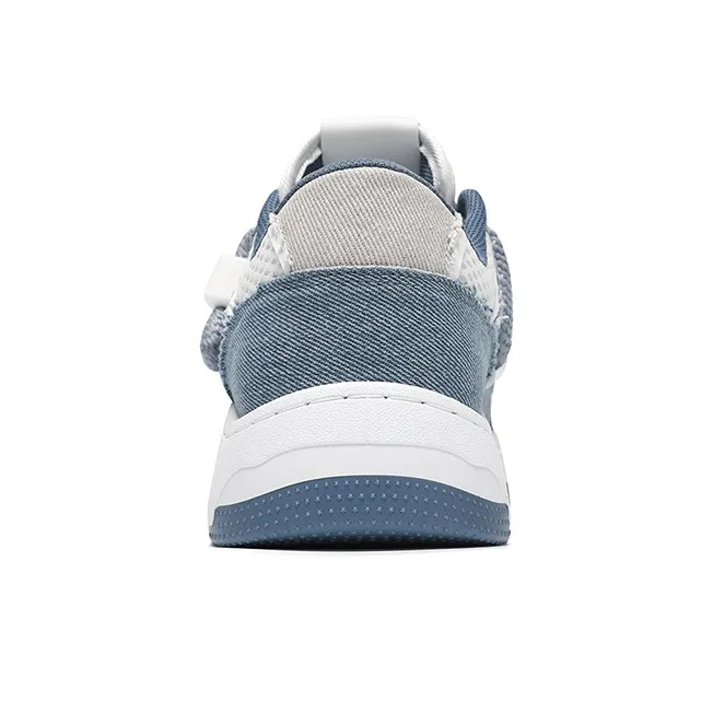 Warrior Denim Puffy Shoes Breathable Low-Top Skateboard Shoes Unisex-17