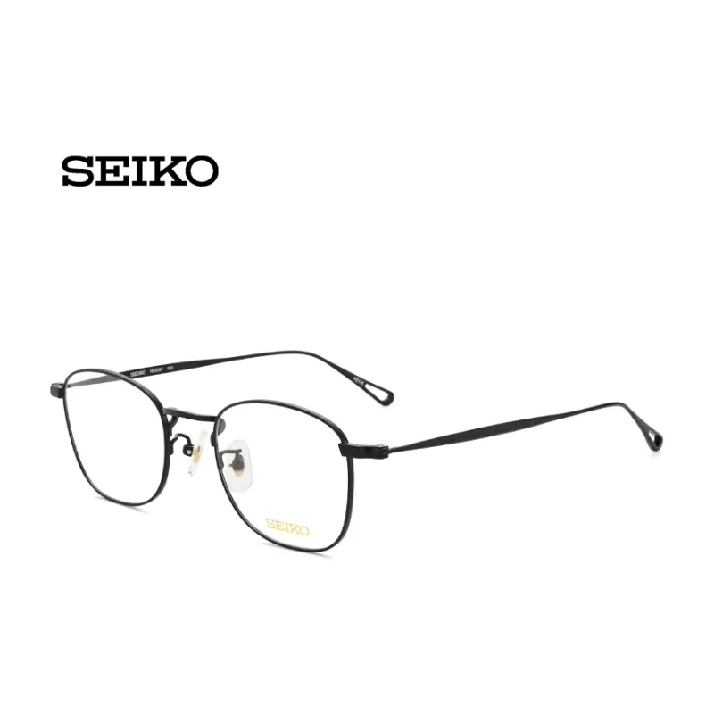 SEIKO Titanium Alloy Square Eyeglass Frames Unisex-0