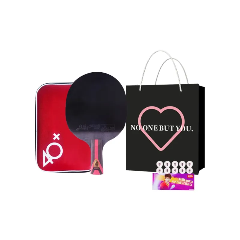 DHS Ping Pong Paddles Unisex All Wood, Carbon Fiber-12