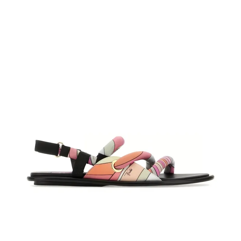 PUCCI Marmo-print Flat Sandals-1