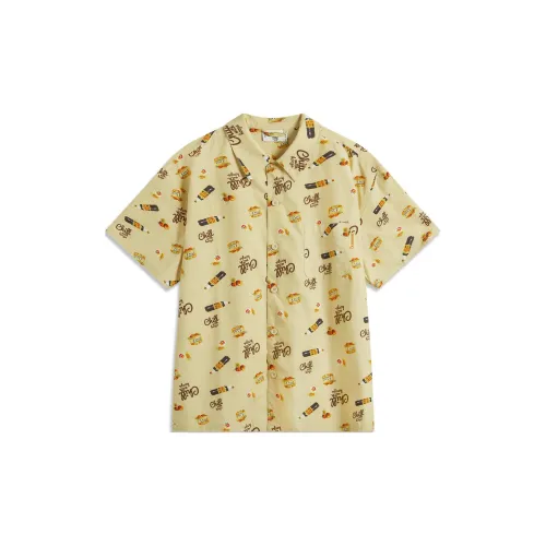 LINING Badfive Shirts Men Lotus Yellow All Over Print