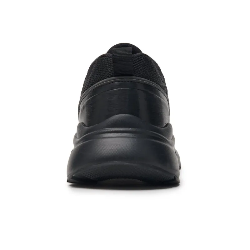 MLB Chunky Runner Fastball Cushioned Slip Resistant Low Top Casual Shoes Unisex Black-4