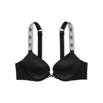 Victoria's Secret PINK VERY SEXY Bombshl Add-2-Cups Smooth Push-Up Bra/ Black Bra Women's Black