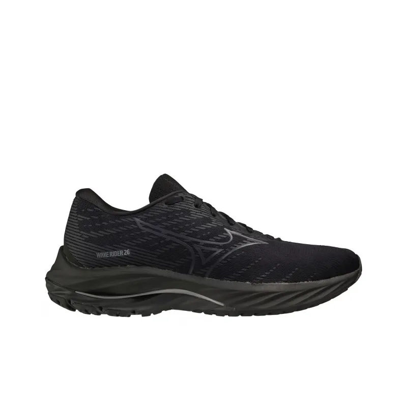 Mizuno Women's Wave Rider 26 'Black Dark Grey' Women's-1