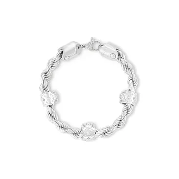 LOUIS VUITTON Metal Bracelets Men's Silver