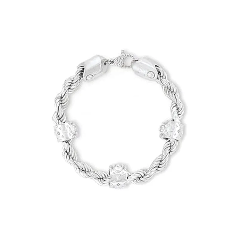 LOUIS VUITTON Metal Bracelets Men's Silver-0