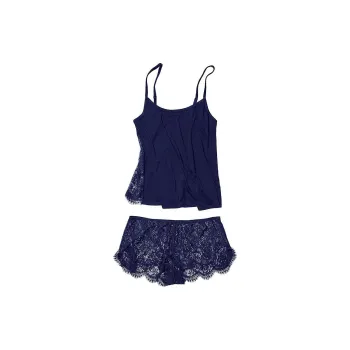 Victoria's Secret PINK ADORE ME Reign Cami & Shorts Sleep Set / MB Pajama Set Women's Blue