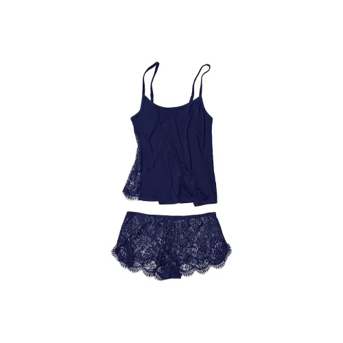 Victoria's Secret PINK ADORE ME Reign Cami & Shorts Sleep Set / MB Pajama Set Women's Blue