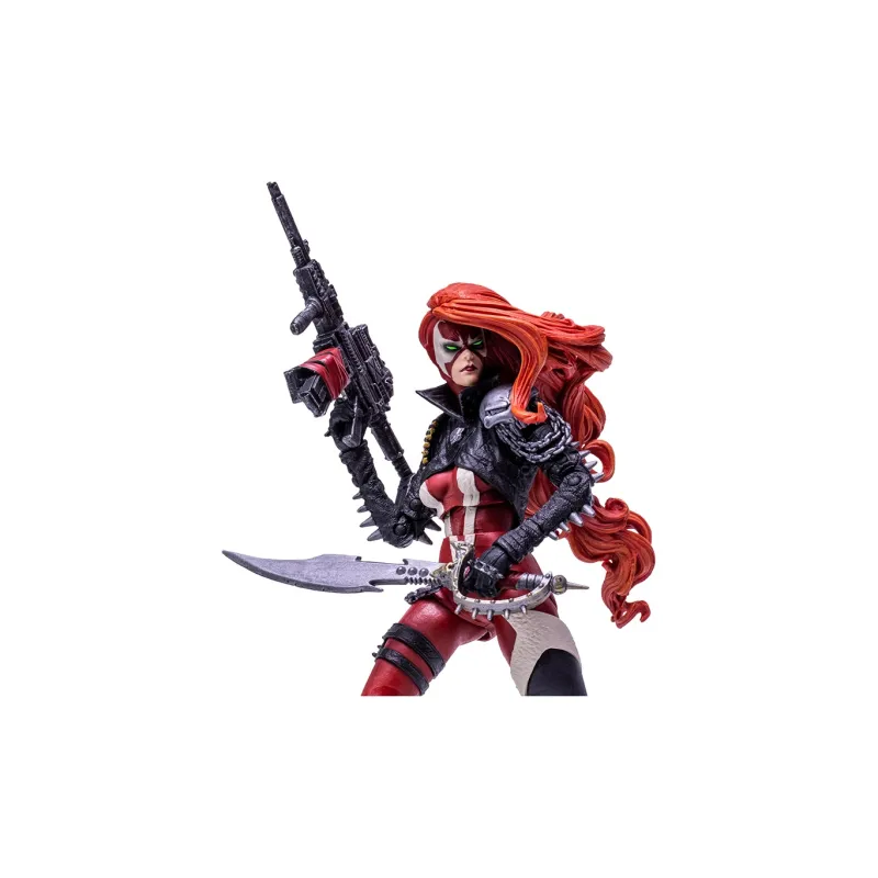 McFARLANE Spawn Second Wave Mechanical Gorilla Female Spawn Dark Redeemer Soul Lasher Gatling Denim Action Figures-25