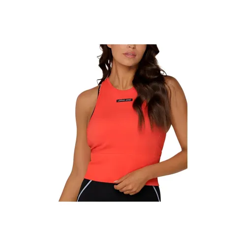 LORNA JANE Sleeveless Sports Shirts Women's Burning Orange Red