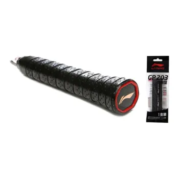 LiNing Badminton Grip Tape Black Breathable Perforated PU Thin GP203